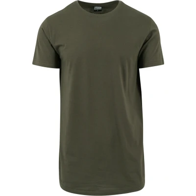 Abbildung von Urban Classics Shaped LONG Tshirt basic, Herren, Größe: Large, Olive