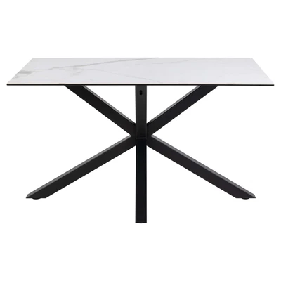 Abbildung von ACTONA GROUP Esstisch &quot;Heaven&quot;, Tisch, Tischplatte aus Keramik, Kreuzgestell, 135x80x75.5cm