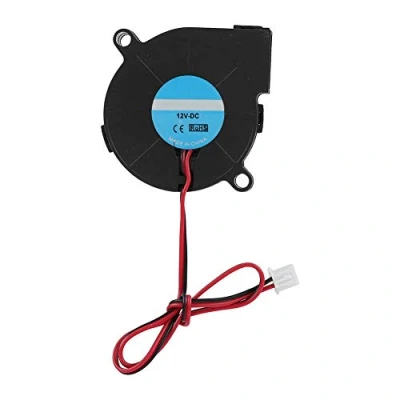 Abbildung von ASHATA 3D Drucker Lüfter, 50x50x15mm Radial Lüfter Turbine Gebläse Heizkörper Lüfter,Super Belüftung Turbo Fan Kühlung Kühlkörper DIY Kit für Schwarz(12V)