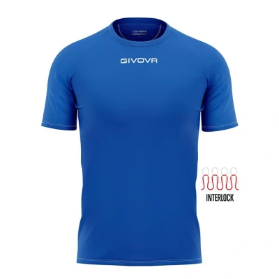 Abbildung von Givova Corpus 3 Elastisches Ärmel Unterhemd M/L T Shirt, Rosso/Nera, M