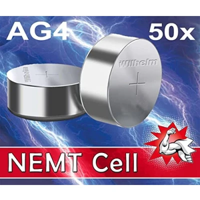 Abbildung von 50 X Wilhelm AG4 LR66 L 626 177 377 GP77A Qualitätsbatterien 1,5 V Alkaline
