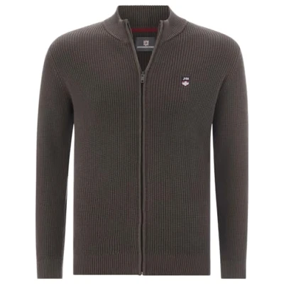 Abbildung von Jan Vanderstorm Norander Strickjacke, Herren, Größe: 6XL, Braun