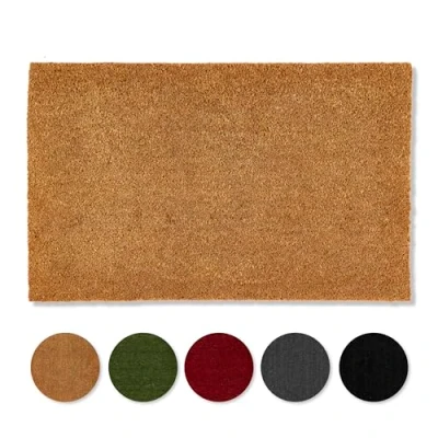 Abbildung von Carpido rutschfeste Kokosmatte antibakterielle Fussmatte für den überdachten Außenbereich nachhaltige Naturfaser 100% Kokos 40x60 cm Natur