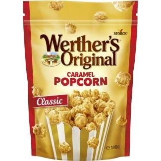Abbildung von Werther&#039;s Original Caramel Popcorn Classic 1 x 140g mit Sahne Karamell Überzug