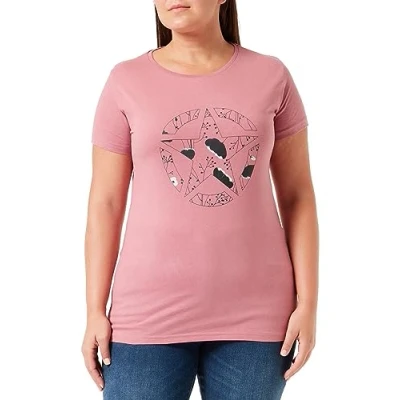 Abbildung von JEEP O102614 P490 J Woman T Shirt Star Botanical Print J22W Dusty Rose L