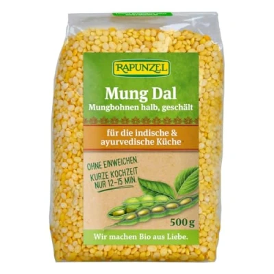 Abbildung von Rapunzel Mung Dal, Mungbohnen halb, geschält , 500 g