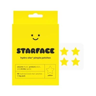 Abbildung von Starface Hydro Stars Big Pack, Hydrokolloid Pickel Patches, absorbieren Flüssigkeit und reduzieren Rötungen, niedliche Sternform, tierversuchsfreie Hautpflege (96 Stück)