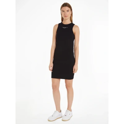 Abbildung von Tommy Jeans LALA TANK Bodycon Dress Jerseykleid, Damen, Größe: 40, Black