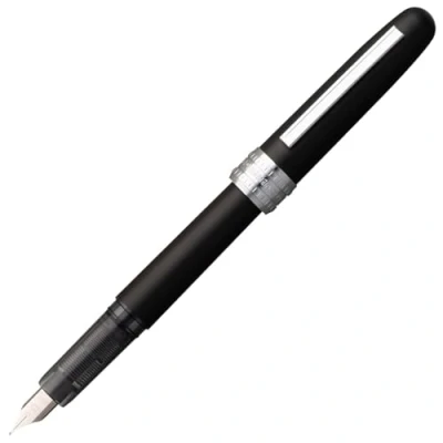 Abbildung von PLATINUM Plaisir PGB 1500#1 Füllfederhalter/Federstärken: M Medium Mittlere/Farbe: Black Mist/Handgefertigt/mit Geschenkbox/Füllhalter