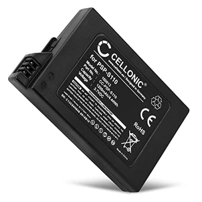 Abbildung von CELLONIC® Playstation Portable Ersatz Akku PSP S110 kompatibel mitSony Slim &amp; Lite 2 (PSP 2000, 2003, 2004), 3 3001, 3003, 3004) Ersatzakku 1200mAh