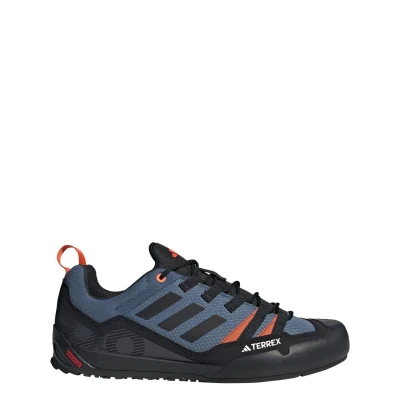 Abbildung von adidas Unisex Terrex Swift Solo 2.0 Hiking Shoes Wanderschuhe, Wonder Steel/Core Black/Orange, 40 2/3 EU