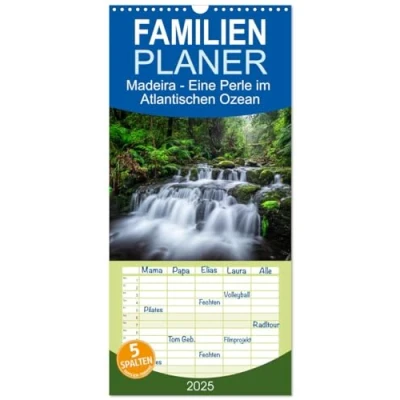 Abbildung von Familienplaner 2025 Madeira Eine Perle im Atlantischen Ozean mit 5 Spalten (Wandkalender, 21 cm x 45 cm), CALVENDO