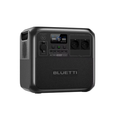 Abbildung von BLUETTI Stromerzeuger AC180 1800W/1152 Wh Tragbare Powerstation, 1,80 in kW, (packung, LiFePO4 Batterie mit AC (220224 V) und DC Ausgang), PD 100W,für Camping, Reise, Stromausfall