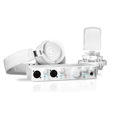 Abbildung von Arturia Digitales Aufnahmegerät (MiniFuse Recording Pack White USB Audio Interface+ CM1 + EF1 USB)