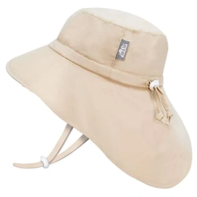 Abbildung von Jan &amp; Jul Baby Sonnenhut mit breiter Krempe, Nackenschutz und verstellbarem Riemen (S: 0 6 Monate, Sand)
