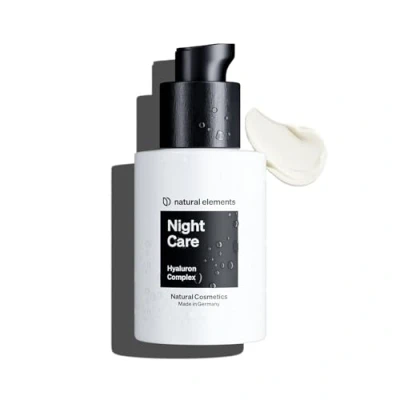 Abbildung von Night Care 50ml Feuchtigkeitscreme Nachtcreme mit Hyaluron, Glycerin, wertvollen Lipiden und Ceramiden 100% Naturkosmetik Regeneration, Anti Aging, Feuchtigkeit, Parfümfrei ml
