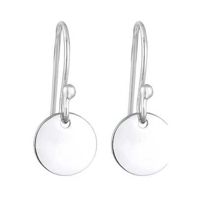 Abbildung von Elli GEO Minimal LOOK Ohrringe silvercoloured, Damen, Größe: One Size, Silver coloured