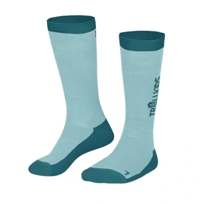 Abbildung von Trollkids Ski SOCKS Socken, Wasserblau/Blaugrün, Größe 23 26; 3 4 years