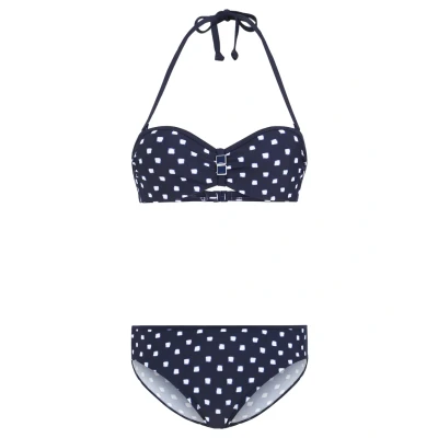 Abbildung von Lascana SET Bikini, Damen, Größe: 48xA, Navy and white