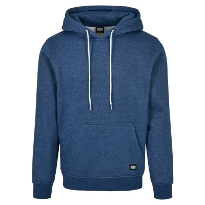 Abbildung von Urban Classics Basic Melange Hoody Kapuzenpullover, Herren, Größe: Medium, Bluelightmelange