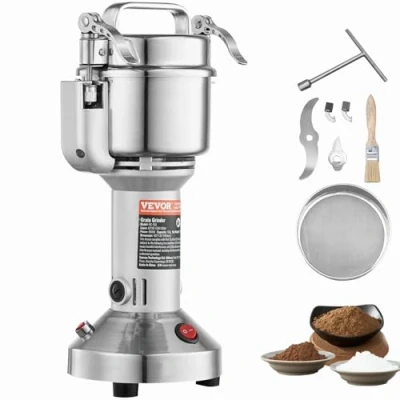 Abbildung von VEVOR Elektrische Getreidemühle 2kW Maschine Maismühle 750g Kräutermühle