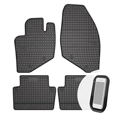 Abbildung von Gummimatten Auto Fußmatten Gummi Automatten Passgenau 4 teilig Set passend für Volvo S60 S80 V70 2000 2009