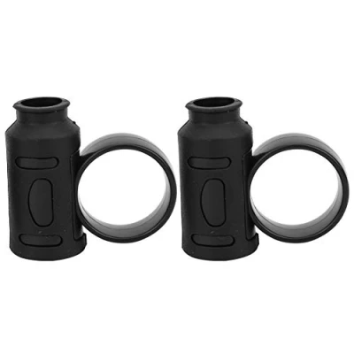 Abbildung von Drumsticks Grip, Finger Controller Anti Rutsch Schlagzeuger Rotierendes Hilfswerkzeug Easy Stick Twirl, Grip oder Control Clips(schwarz) Musikinstrumentenzubehör