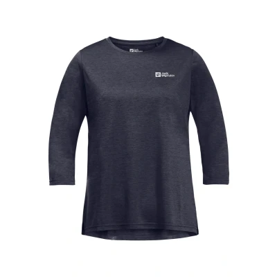 Abbildung von Jack Wolfskin Damen Crosstrail 3/4 W T Shirt, Graphite, S EU