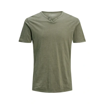 Abbildung von Jack &amp; Jones Jjesplit NECK SS NOOS Tshirt basic, Herren, Größe: XL, Dusky green