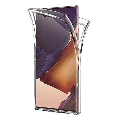 Abbildung von AICEK Hülle Compatible Samsung Galaxy Note20 360Full Body Transparent Silikon Schutzhülle für Case Durchsichtige TPU Bumper Handyhülle (6,7 Zoll)