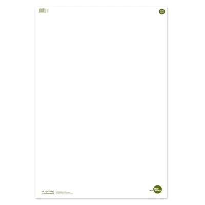 Abbildung von Staufen Green Flip Chart 68 x 99cm, blanko, 20 Blatt, premiumweißes 80g/m² Recyclingpapier, 5 Stück