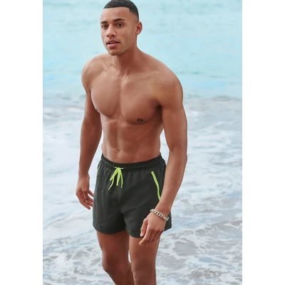 Abbildung von Bench Badeshorts, Herren, Größe: Medium, Schwarz gelb