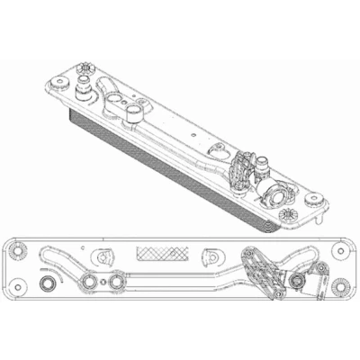 Abbildung von MAHLE ORIGINAL CLC 182 000P Ölkühler, Automatikgetriebe