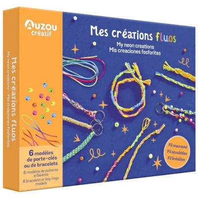 Abbildung von MON Coffret D&#039;ARTISTE MES CRÉATIONS FLUOS: avec 6 modèles de porte clés ou bracelets