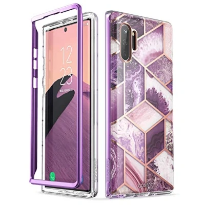 Abbildung von i Blason Case für Samsung Galaxy Note 10+ Plus Hülle Glitzer Handyhülle Bumper Schutzhülle Roubst Cover [Cosmo] OHNE Displayschutz 6.8 Zoll 2019 Ausgabe, Lila