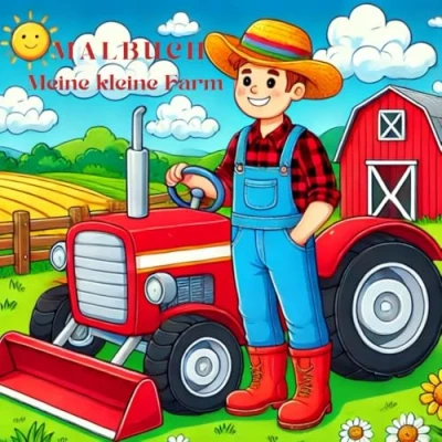 Abbildung von Malbuch Meine kleine Farm: :Ein tolles Geschenk Für Kinder. 30 Motive zum ausmalen. Stressabbau, Kreativität und Entspannung. Detailreiche Motive.