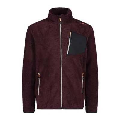 Abbildung von CMP MAN Jacket Fleecejacke, Herren, Größe: 50, Burgundy antracite
