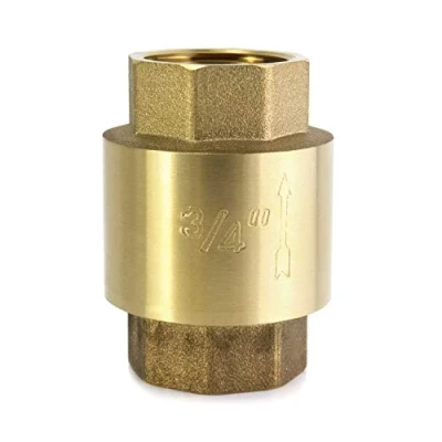 Abbildung von QWORK® Rückschlagventil mit 3/4 Zoll Innengewinde (DN 20) Rückflussverhinderer aus Messing