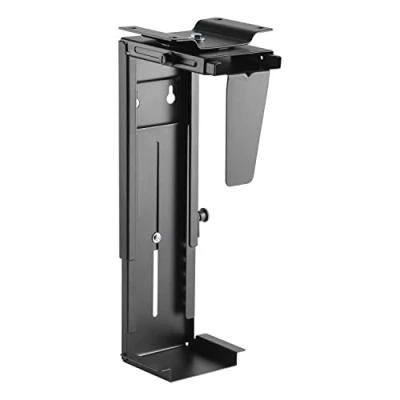 Abbildung von Ewent EW1293 Rechner Halterung für Schreibtisch Drehbar Schwenkbar bis 10Kg &amp; 360 Grad Flexibel PC Computer Gehäuse Halter Unter Tischhalterung