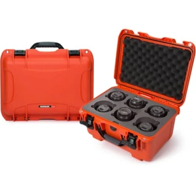 Abbildung von Nanuk 918 Wasserdichter Hartschalenkoffer Mit Schaumstoffeinlage Passend für 6 Objektive Orange