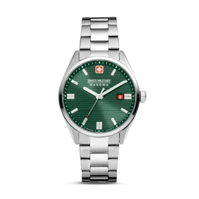 Abbildung von Swiss Military Hanowa Herren Analog Schweizer Quarzwerk Uhr mit Edelstahl Armband SMWGH2200105
