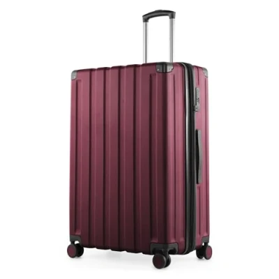Abbildung von Hauptstadtkoffer Q Damm Großer Hartschalenkoffer, TSA, 4 Rollen, Check In Gepäck mit 6 cm Volumenerweiterung, 78cm, 133 Liter, Burgund