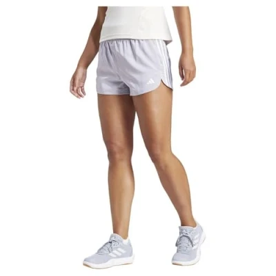 Abbildung von adidas Damen Pacer Training 3 Streifen Woven High Rise Shorts, S 12,7 cm