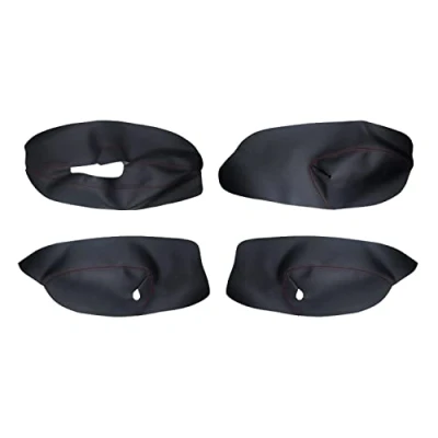 Abbildung von TTOILS 4 Stück Mikrofaser Leder Auto Innentürverkleidung Armlehnenabdeckungsverkleidung, für VW Golf MK4 Bora Jetta 19992005 Zubehör