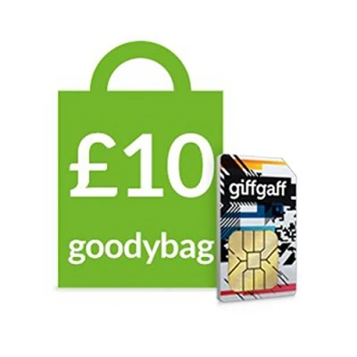 Abbildung von GiffGaff Pay As You Go SIM Karte 4,5 kg Goody Bag