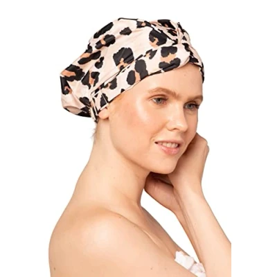Abbildung von Kitsch Luxe Shower Cap (Various Colours) Leopard