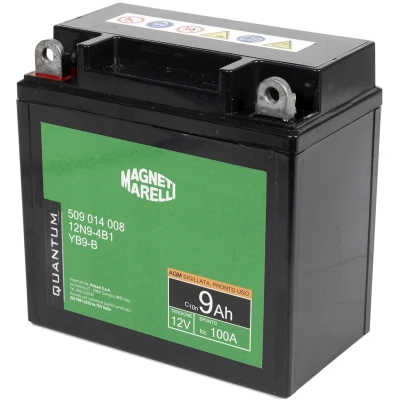 Abbildung von QUANTUM ENERGY Magneti Marelli 10832 Batterie 12V 9Ah 100A PIAGGIO: Ape 50 Kastenwagen