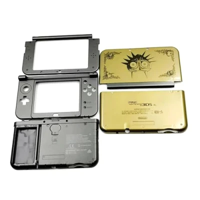 Abbildung von Custom for New3DSXL Extra Housing Case Shells Set ZLD Gold Replacement, New 3DS New3DS XL LL 3DSXL 3DSLL Game Console, Mezula Mask Edition Outer Enclosure Cover Plates 5 Faces