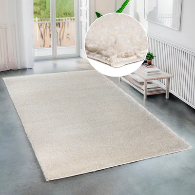 Abbildung von Bruno Banani Hochflor Teppich &quot;Shaggy Soft&quot;, rechteckig, gewebt, Uni Farben, besonders weich und kuschelig