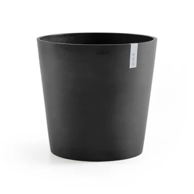 Abbildung von Ecopots Amsterdam 50 cm dunkelgrau Pflanzen /Blumentopf